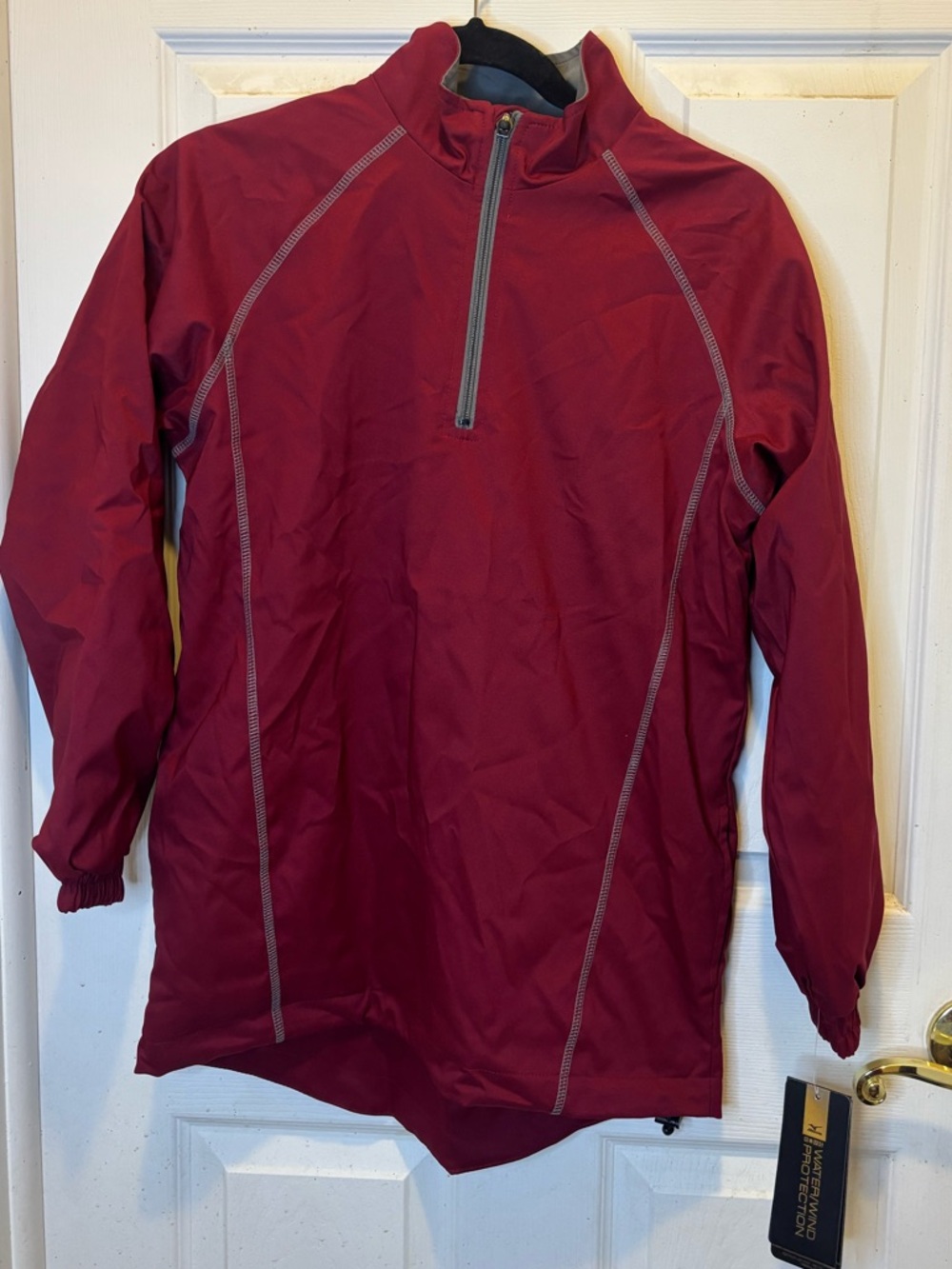 Mizuno Impermalite Wind/ Rain Maroon Performance Quarter-Zip